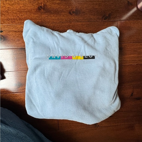 Light Blue Hoodie with Colorful Logo - Picture 4 of 4